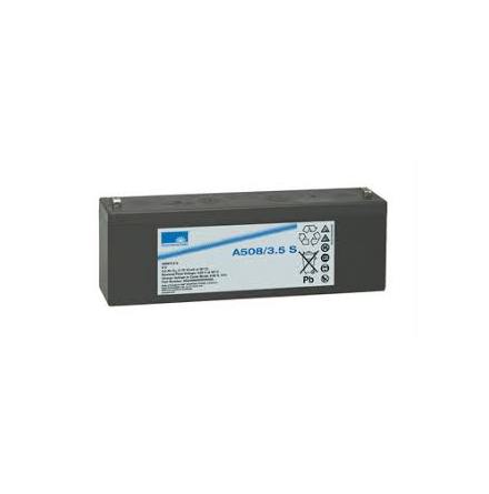 Gelbatteri 8V 3,5Ah Sonnenschein A508/3,5S. LxBxH:179x34,1x6