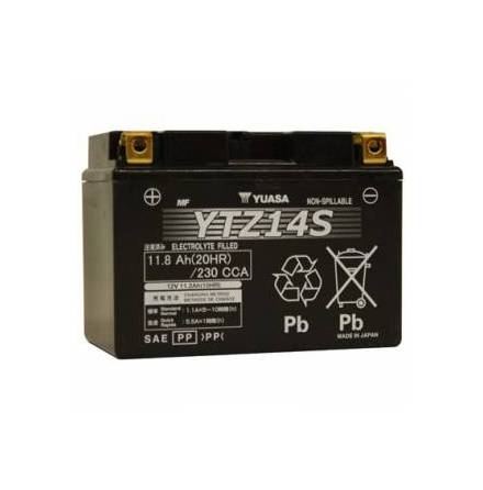 YUASA MC batteri YTZ14S lxbxh=150x87x110mm