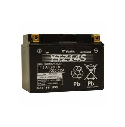 Yuasa Mc batteri YTZ14S Hg Effekt AGM 12v 11,8 Ah