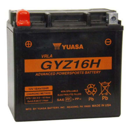 Yuasa Mc batteri GYZ16H Hög Effekt AGM 12v 16,8 Ah