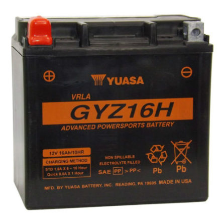 Yuasa Mc batteri GYZ16H Hg Effekt AGM 12v 16,8 Ah