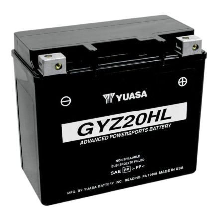 Yuasa Mc batteri GYZ20HL Hg Effekt AGM 12v 21,1 Ah