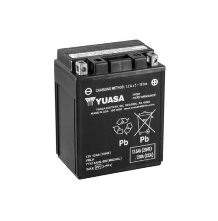 Yuasa Mc batteri YTX14AHL-BS Hg Effekt AGM 12v 12,6 Ah