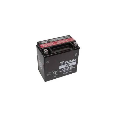 Yuasa Mc batteri YTX14-BS MF AGM 12v 12,6 Ah