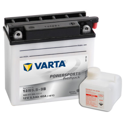 Varta Mc-batteri 12N5.5-3B 12v 6Ah