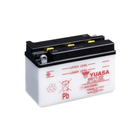 Yuasa Mc batteri 6N11-2D 6v 11,6Ah