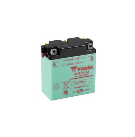 Yuasa Mc batteri 6N6-3B-1A 6v 6,3Ah