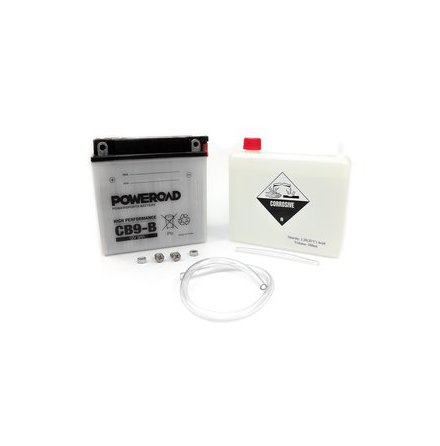 Poweroad Mc batteri YB9-B 12v 9,5 Ah