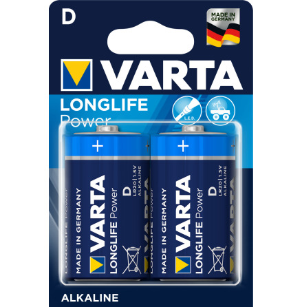 VARTA LONGLIFE Power D/LR20 2-PACK