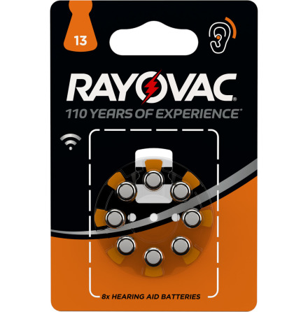 RAYOVAC ACOUSTIC SPECIAL 13 8-PACK