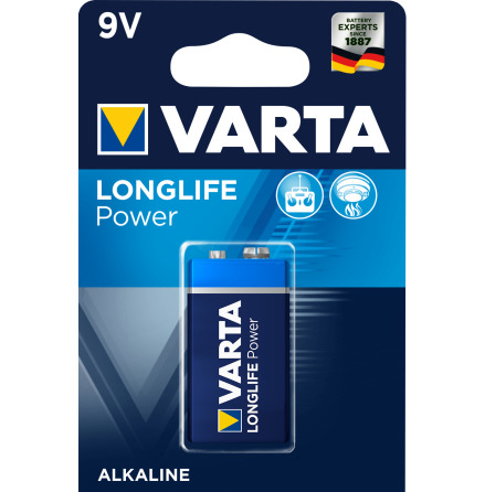 Varta Longlife Power Alk 9V 1st