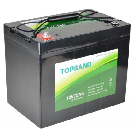 Topband Litium 12V 75Ah