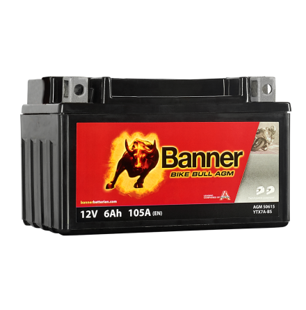 Banner Mc Batteri AGM YTX7A-BS 12V 6Ah