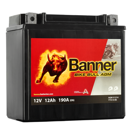 Banner Mc Batteri AGM YTX14-BS 12V 12Ah