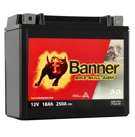 Banner Mc Batteri AGM YTX20L-BS 12V 18Ah