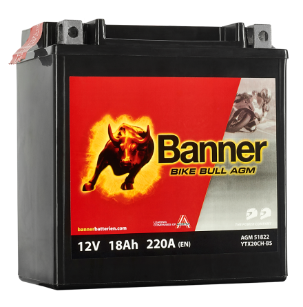 Banner Mc Batteri AGM YTX20CH-BS 12V 18Ah