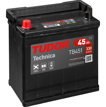 TUDOR EXIDE 12V 45Ah Technica TB451 Startbatteri