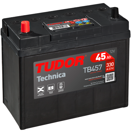 TUDOR EXIDE 45Ah TB457 Technica Startbatteri