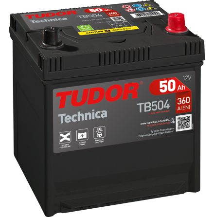 TUDOR EXIDE 50Ah TB504 Technica Startbatteri