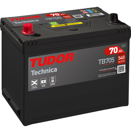 TUDOR EXIDE 70Ah TB705 Technica Startbatteri