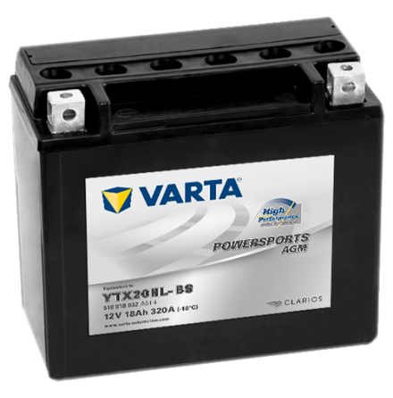 Varta Mc-batteri AGM YTX24HL-BS High Perfor. 12v 21Ah