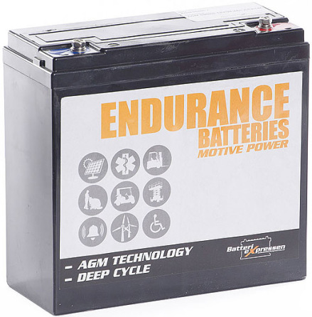 ENDURANCE AGM Batteri 12V 26,4Ah CCA145