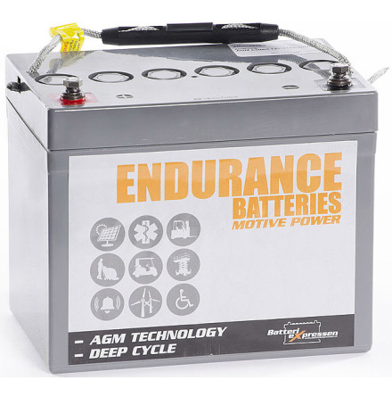 ENDURANCE AGM Batteri 12V 41Ah CCA240A