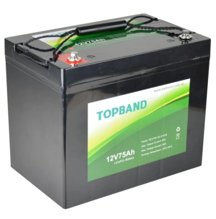 Topband Litium 12V 75Ah Bluetooth