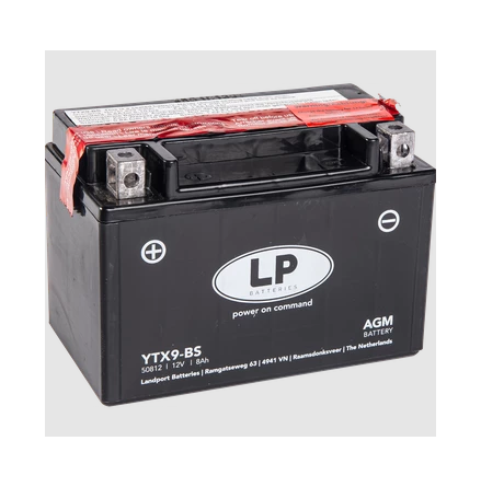 LP Mc Batteri AGM 12v 8Ah YTX9-BS