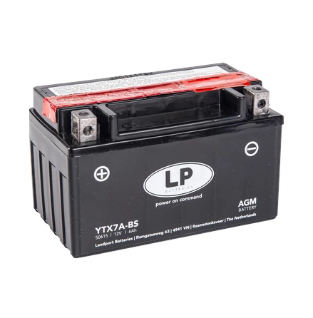 LP Mc Batteri AGM 12v 6Ah YTX7A-BS