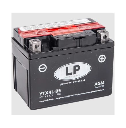 LP Mc Batteri AGM 12V 3,5Ah YTX4L-BS