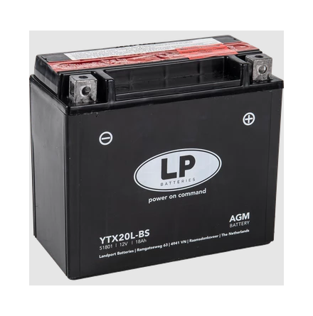 LP Mc Batteri AGM 12v 18Ah YTX20L-BS