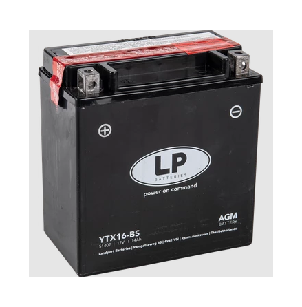 LP Mc Batteri AGM 12v 14Ah YTX16-BS