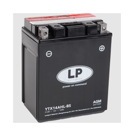 LP Mc Batteri AGM 12v 12Ah YTX144AHL-BS