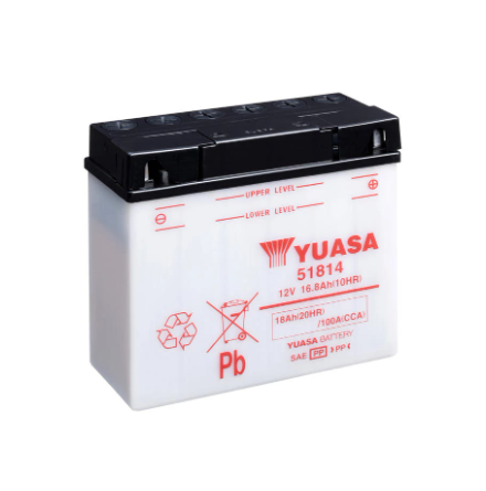 Yuasa Mc batteri 51814Y 12v 18 Ah