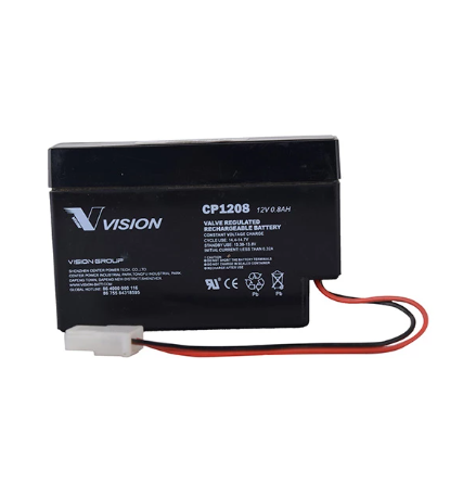 Vision Vrla 12V 0,8Ah Kabel