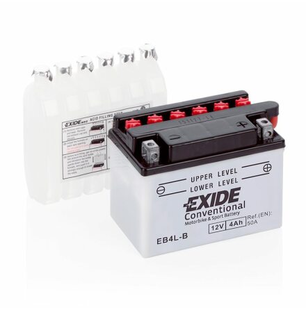 TUDOR EXIDE MC BATTERI 4AH EB4L-B/YB4L-B