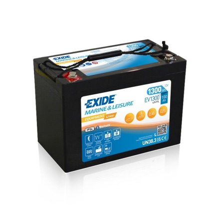 Exide Litium 12v 100Ah Heat-Bluetooth