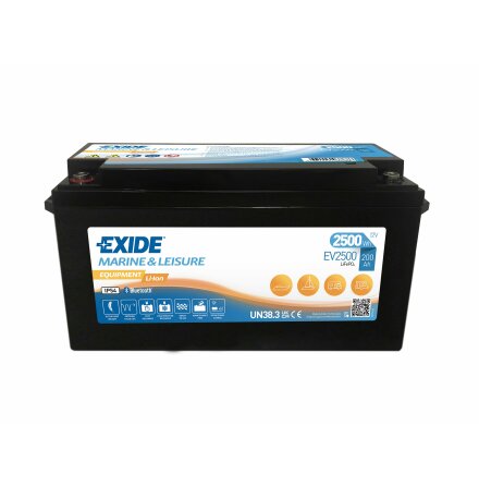 Exide Litium 12v 200Ah Heat-Bluetooth