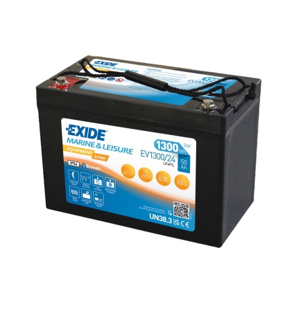 Exide Litium 24v 50Ah Heat-Bluetooth