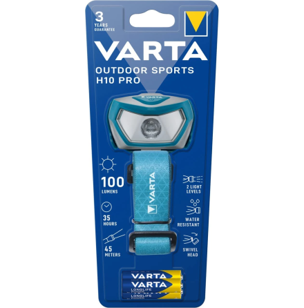 Varta Pannlampa Outdoor Sports H10 Pro.100 lm 3st AAA ingr