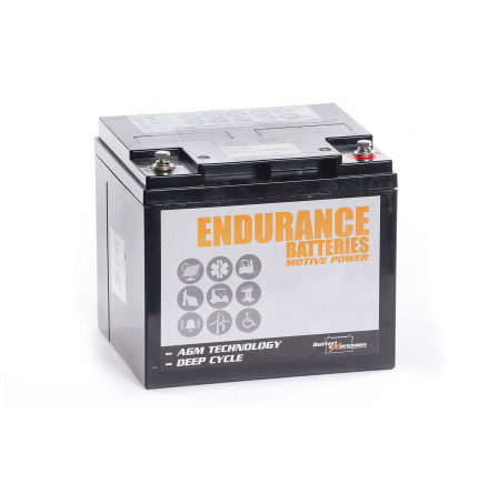 ENDURANCE AGM Batteri 12V 56Ah CCA315A M6