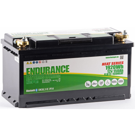 Endurance Litium 12V 150Ah Heat-Bluetooth