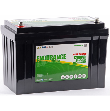 Endurance Litium 24V 50Ah Heat-Bluetooth