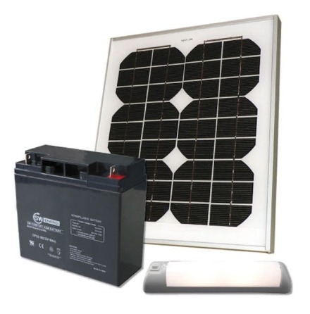 Solpanelspaket fr uthuset Sunwind EAN 7340068909833