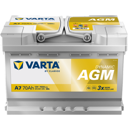 Varta Dynamic AGM 12v 70Ah A7 (E39)