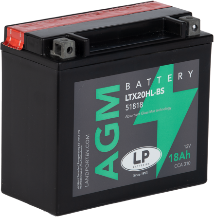 LP Mc Batteri AGM 12v 18Ah YTX20HL-BS