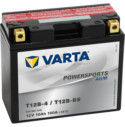Varta Mc-batteri AGM YT12B-BS 12v 10Ah