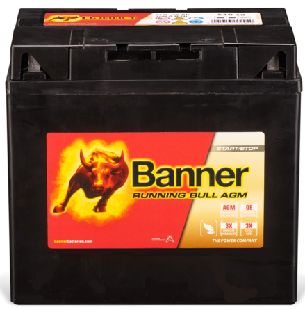 Banner tr�dg�rdsbatteri AGM +H 12v 30Ah