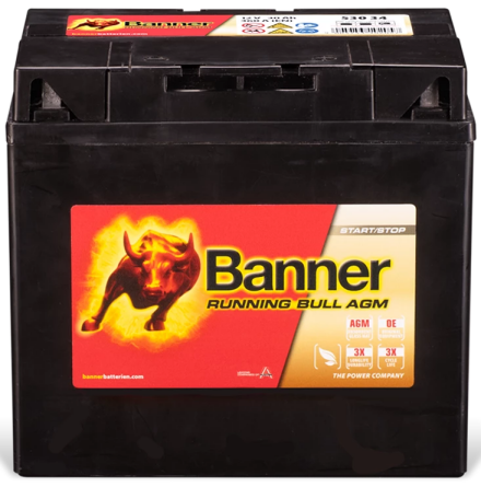 Banner tr�dg�rdsbatteri AGM +V 12v 30Ah